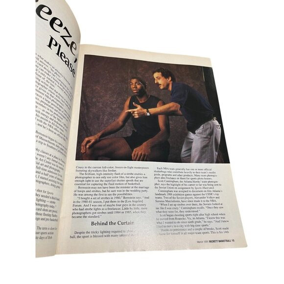 Beckett Basketball Monthly Price Guide March 1991 Issue 8 - Drexler/Magic/Miller - Picture 3 of 5
